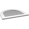 Ekena Millwork Round Top Surface Mount PVC Gable Vent: Functional, w/ 3-1/2"W x 1"P Standard Frame, 30"W x 28"H GVPRT30X2801SF - alternate 2